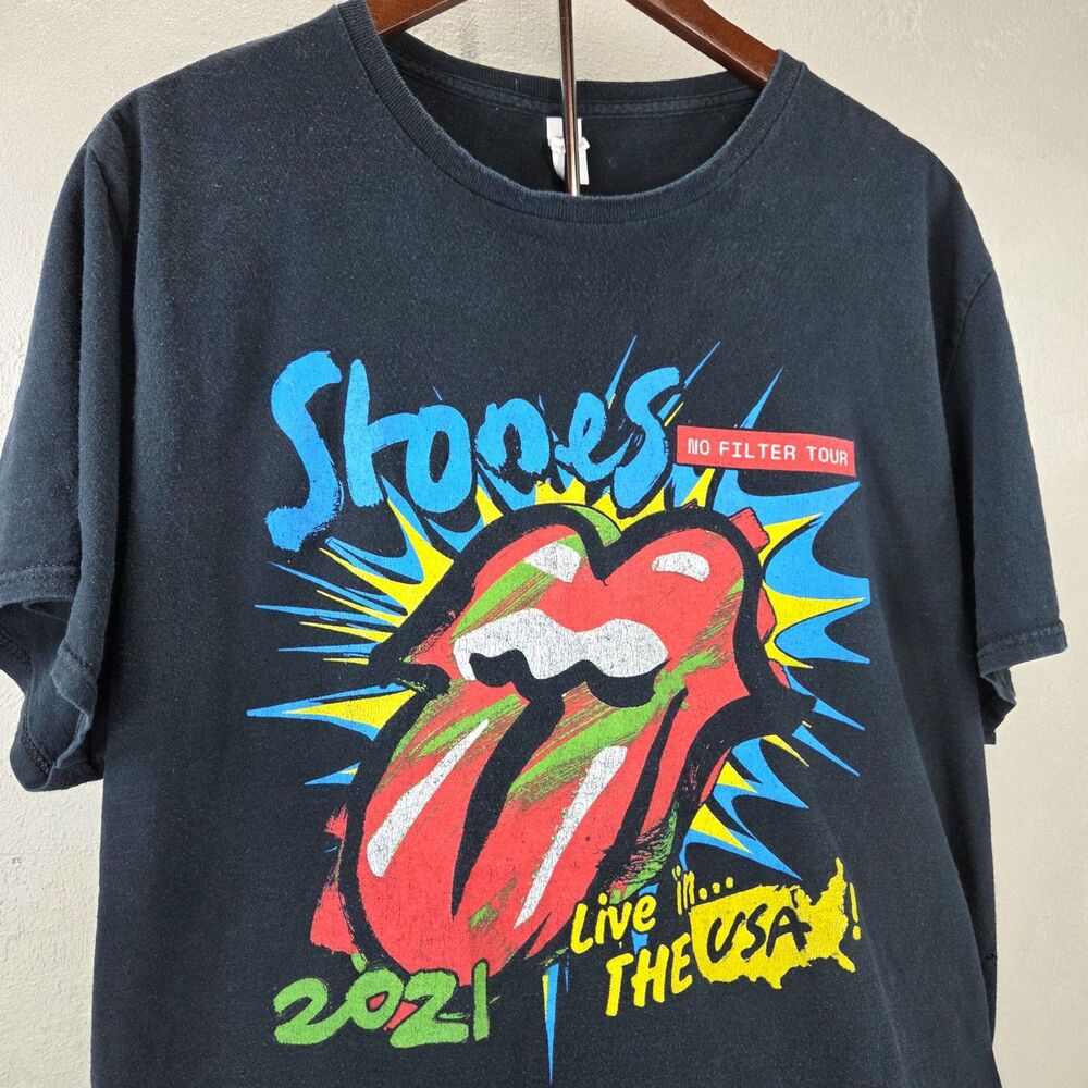 The Rolling Stones No Filter Tour 2021 USA Concert T-Shirt Sz XL